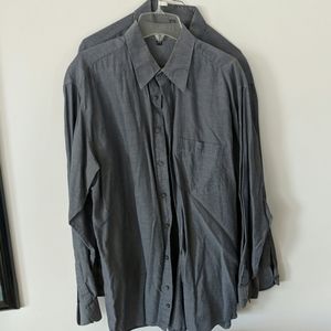 Two L/4 German Blue Long Sleeve Shirt Sz 41/41